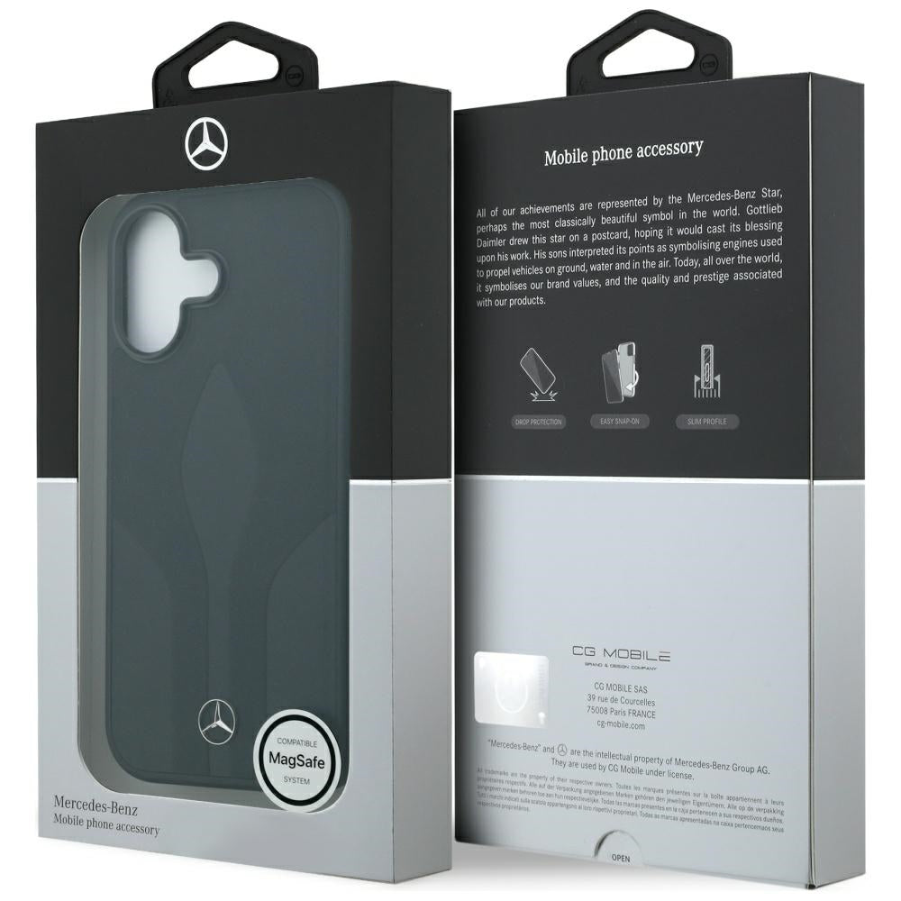 Mercedes odinis MagSafe dėklas iPhone 17 – juodas