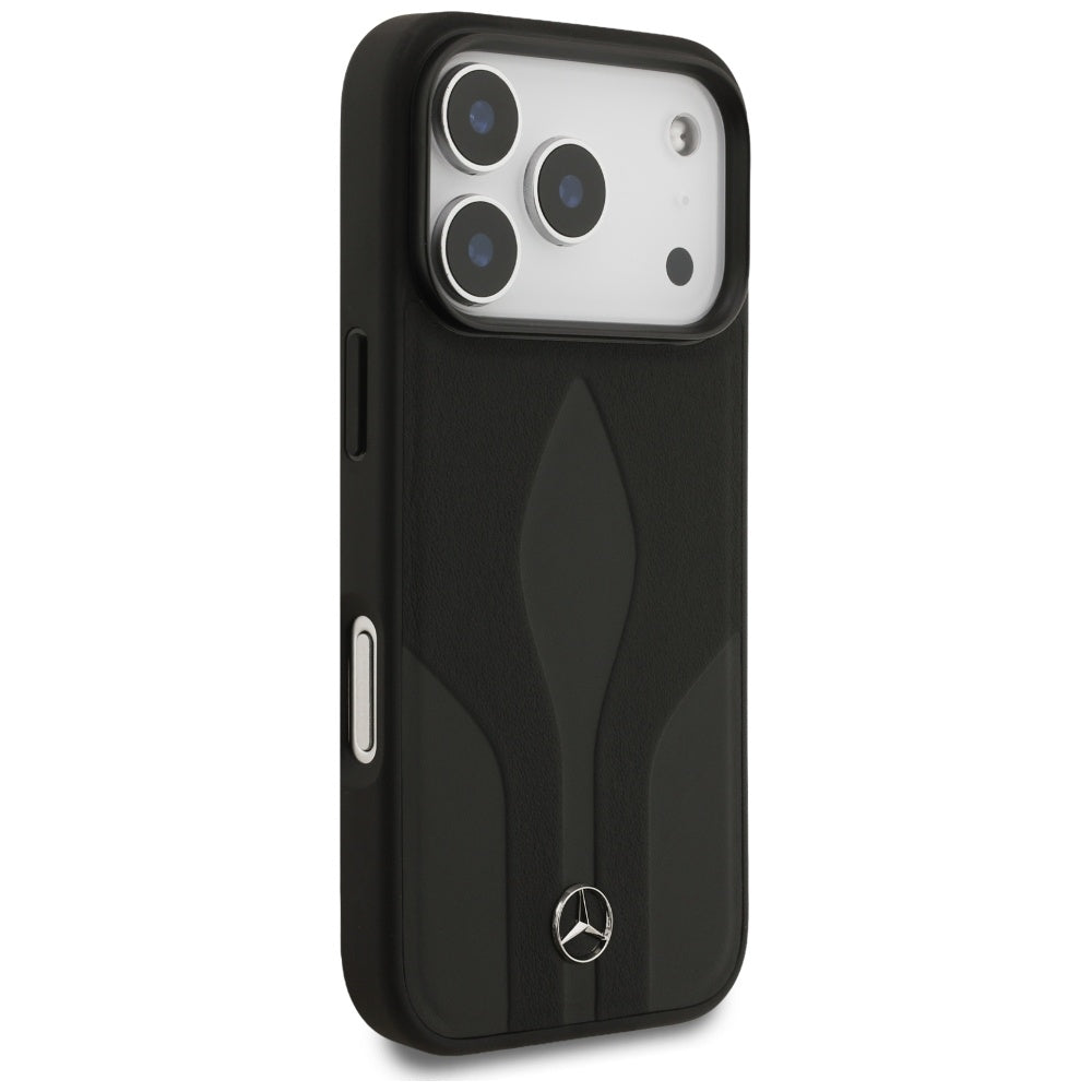 Mercedes odinis MagSafe dėklas iPhone 17 Pro – juodas