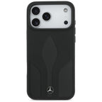Mercedes Leather The Move MagSafe Dėklas, skirtas iPhone 17 Pro Max - juodas
