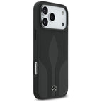 Mercedes Leather The Move MagSafe Dėklas, skirtas iPhone 17 Pro Max - juodas