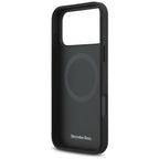 Mercedes Leather The Move MagSafe Dėklas, skirtas iPhone 17 Pro Max - juodas
