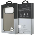 Mercedes Leather The Move MagSafe Dėklas, skirtas iPhone 17 Pro Max – smėlio spalvos