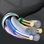 Dudao L12S AUX kabelio mini lizdas 3,5 mm 1 m 3 polių stereofoninis įrenginys - juodas