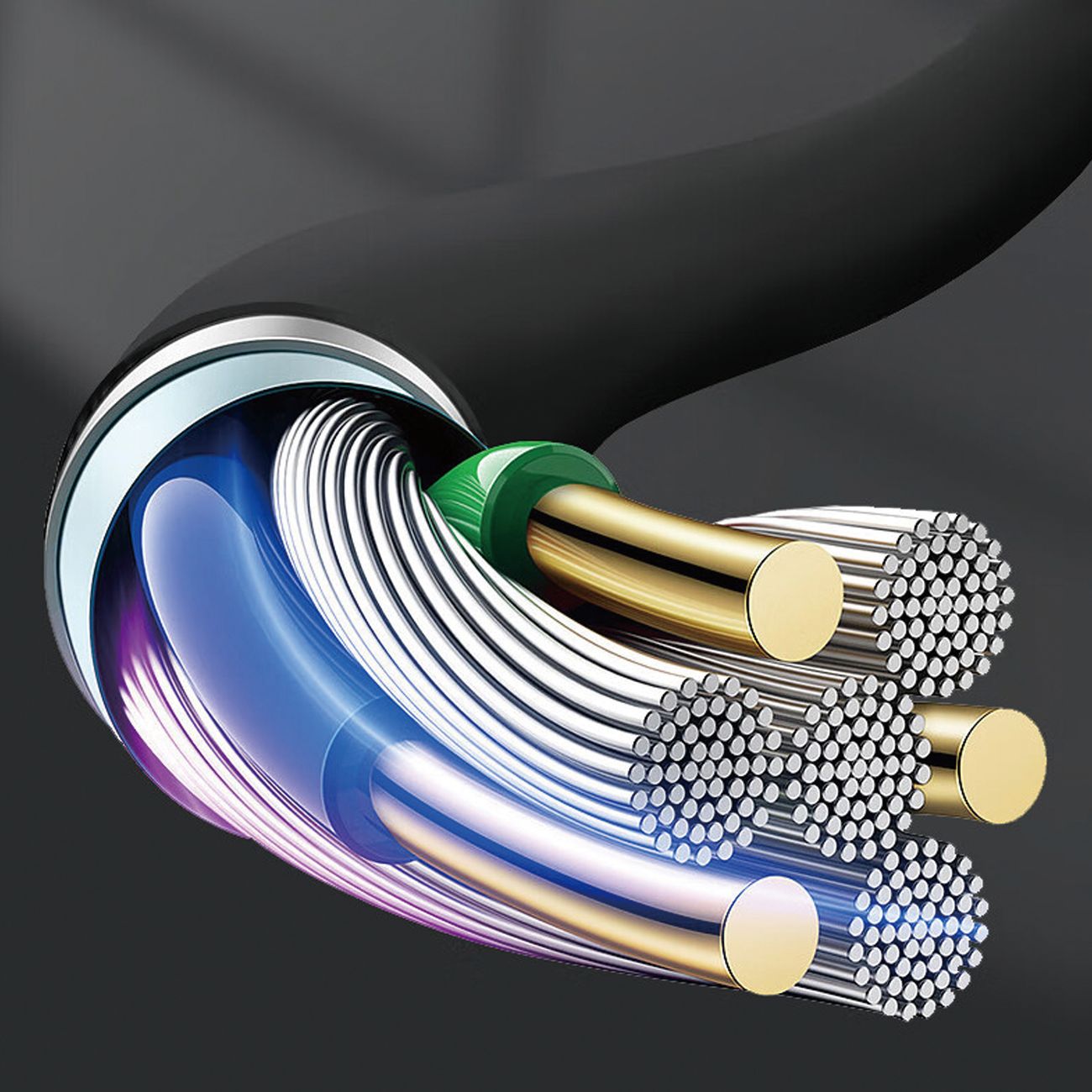 Dudao L12S AUX kabelio mini lizdas 3,5 mm 1 m 3 polių stereofoninis įrenginys - juodas