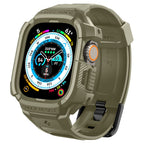 Dirželis Spigen Rugged Armor Pro Apple Watch Ultra 1 / 2 (49 mm), vintažinis chaki -- Apple Watch Ultra (49 mm), Apple...