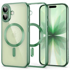 Dėklas Tech-Protect MagFlex iPhone 17, matinis pilkai žalias -- iPhone 17