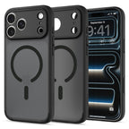 Dėklas Spigen Ultra Hybrid MagSafe iPhone 17 Pro Max / 18 Pro Max, matinis juodas -- iPhone 17 Pro Max, iPhone 18 Pro Max