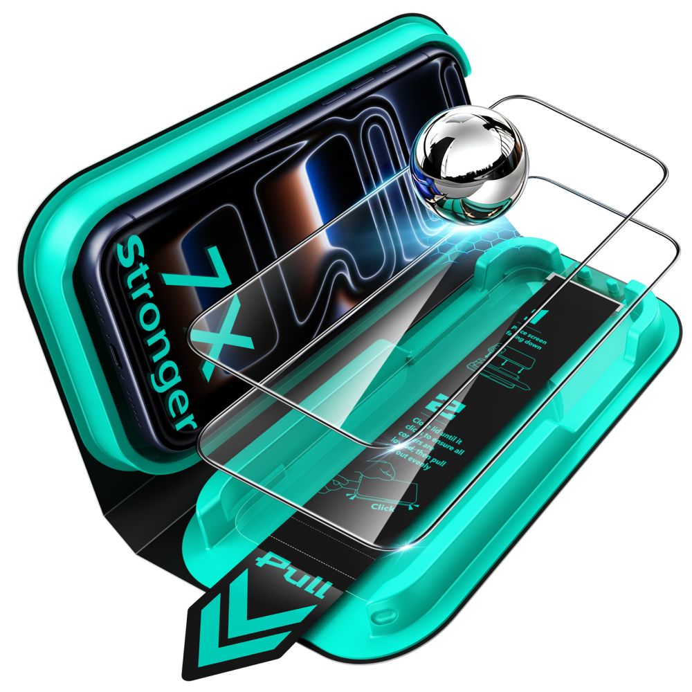 Apsauginis stiklas ESR UltraFit Armorite iPhone 17 Pro Max / 18 Pro Max, 2 vnt., juodas -- iPhone 17 Pro Max, iPhone 18...