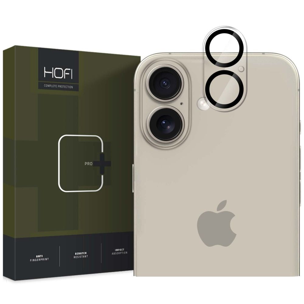Kameros apsauginis stiklas Hofi Cam Pro+ iPhone 16 / 16 Plus, skaidrus -- iPhone 16, iPhone 16 Plus
