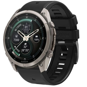 Dirželis Tech-Protect Silicone Garmin Fenix 5X / 5X Plus / 6X / 6X Pro / 7X / 8 / 8 Pro / 9 / 9 Pro (47 mm), juodas --...