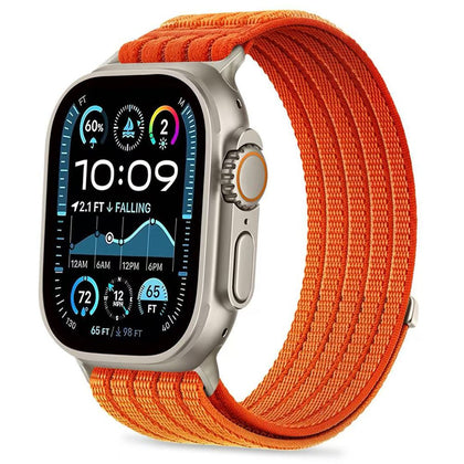 Dirželis Tech-Protect Nylon Sport Apple Watch 8/9/10/11/SE/Ultra (44/45/46/49 mm), oranžinis -- Apple Watch 8, Apple...