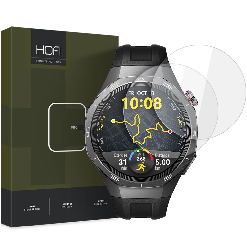 Apsauginis stiklas Hofi Glass Pro+ Huawei Watch GT 5 Pro (46 mm), 2 vnt., skaidrus -- Watch GT 5 Pro (46 mm)