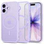 Dėklas Tech-Protect MagPeak MagSafe CC iPhone 17, matinis violetinis -- iPhone 17