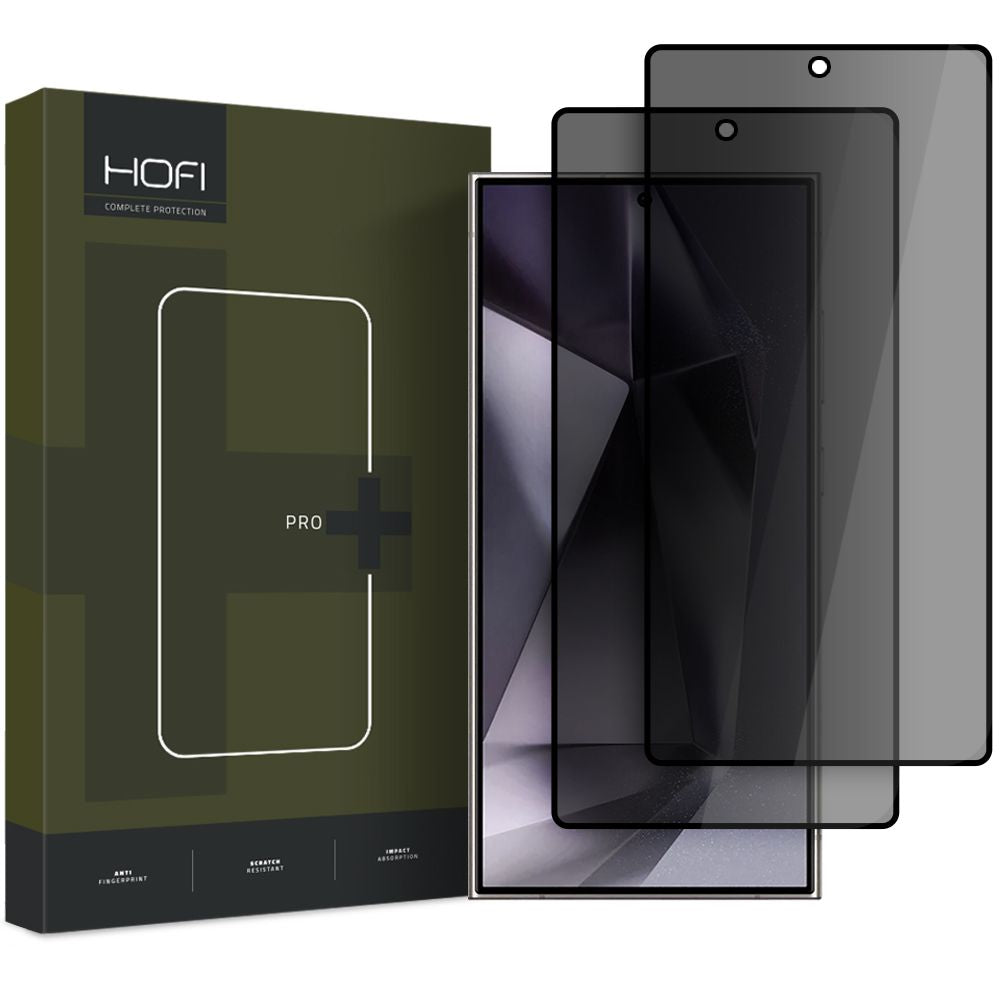 Apsauginis stiklas Hofi Anti Spy Glass Pro+ Privacy, Galaxy S25 Ultra, 2 vnt. -- Galaxy S25 Ultra