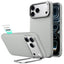 Dėklas ESR Leather Kickstand MagSafe iPhone 17 Pro Max / 18 Pro Max, pilkas -- iPhone 17 Pro Max, iPhone 18 Pro Max