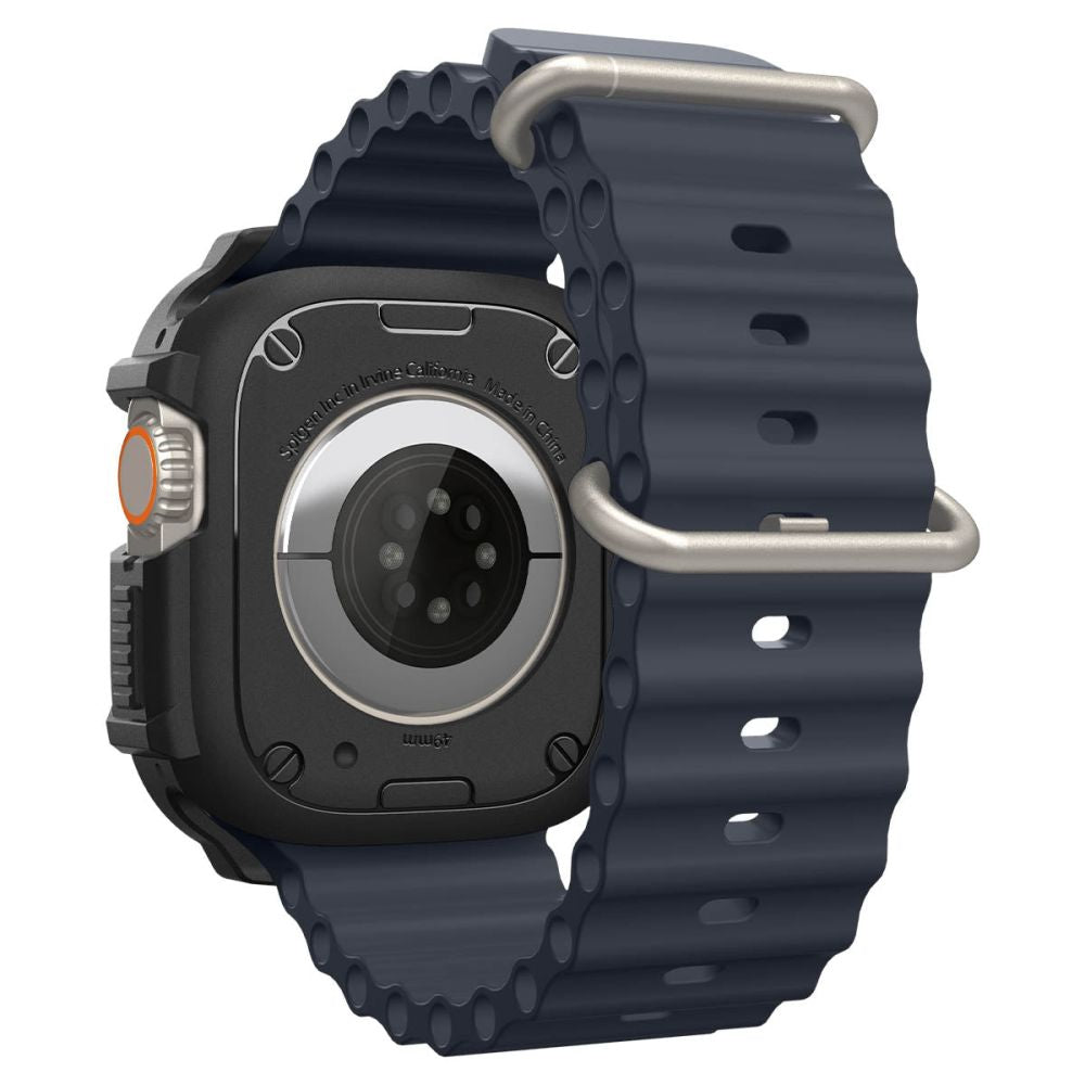 Dėklas Spigen Rugged Armor Apple Watch Ultra 1 / 2 (49 mm), matinis juodas -- Apple Watch Ultra (49 mm), Apple Watch...