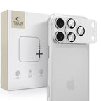 Kameros apsauginis stiklas Tech-Protect Camfull Fit+ iPhone 18 Pro Max, sidabrinis -- iPhone 18 Pro Max