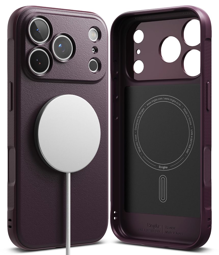 Dėklas Ringke Onyx Magnetic MagSafe iPhone 17 Pro Max / 18 Pro Max, bordo -- iPhone 17 Pro Max, iPhone 18 Pro Max