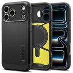 Dėklas Spigen Tough Armor T MagSafe iPhone 17 Pro Max / 18 Pro Max, juodas -- iPhone 17 Pro Max, iPhone 18 Pro Max