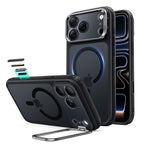 Dėklas ESR Classic Hybrid Kickstand MagSafe iPhone 17 Pro Max / 18 Pro Max, matinis juodas -- iPhone 17 Pro Max, iPhone...