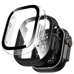 Dėklas Tech-Protect Defense Apple Watch Ultra 1 / 2 / 3 / 4 (49 mm), 2 vnt., juodas ir skaidrus -- Apple Watch Ultra 1...