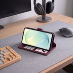 Dėklas Tech-Protect Wallet Galaxy S26 FE, bordinis -- Galaxy S26 FE