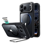 Dėklas ESR Classic Hybrid Kickstand MagSafe iPhone 17 Pro / 18 Pro, skaidrus/juodas -- iPhone 17 Pro, iPhone 18 Pro