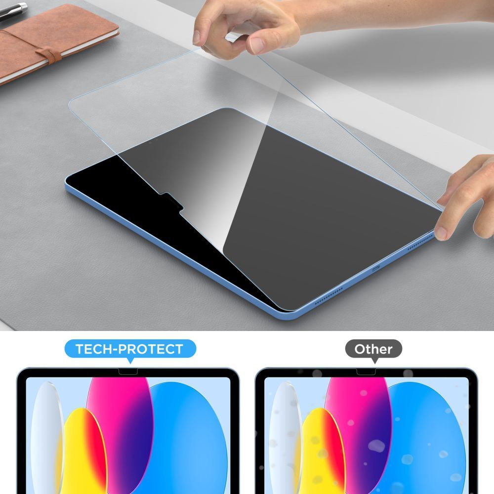 Apsauginis stiklas Tech-Protect Glass Fit+ iPad Air 13 / iPad Pro 13, 2 vnt., skaidrus -- iPad Air 13, iPad Pro 13