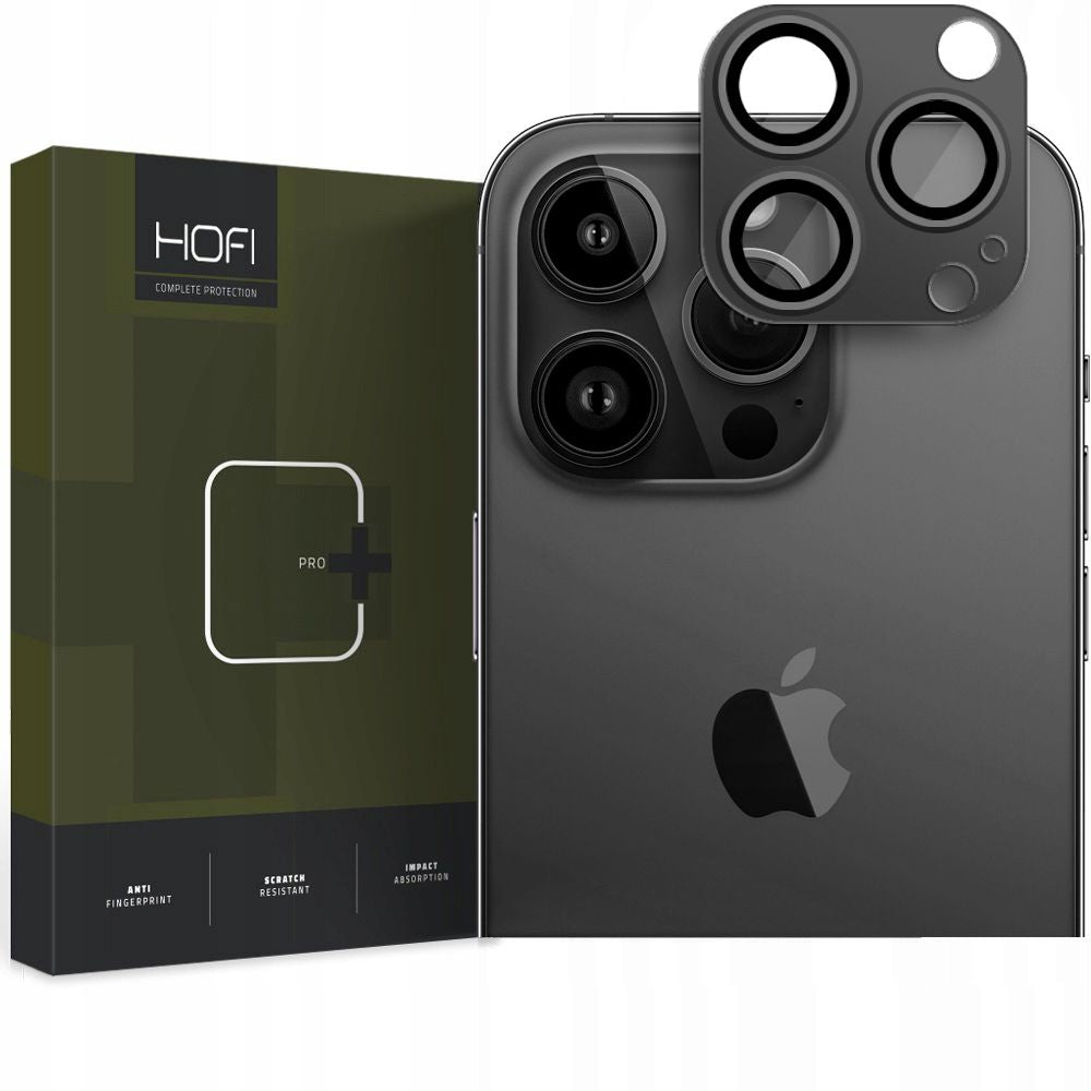 Kameros apsauginis stiklas Hofi FullCam Pro+ iPhone 14 Pro / 14 Pro Max, juodas -- iPhone 14 Pro, iPhone 14 Pro Max