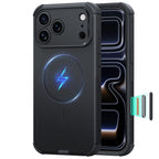 Dėklas ESR Cyber Tough MagSafe iPhone 17 Pro Max / 18 Pro Max, juodas -- iPhone 17 Pro Max, iPhone 18 Pro Max