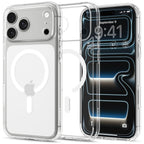 Dėklas Spigen Ultra Hybrid MagSafe iPhone 17 Pro Max / 18 Pro Max, skaidrus baltas -- iPhone 17 Pro Max, iPhone 18 Pro Max