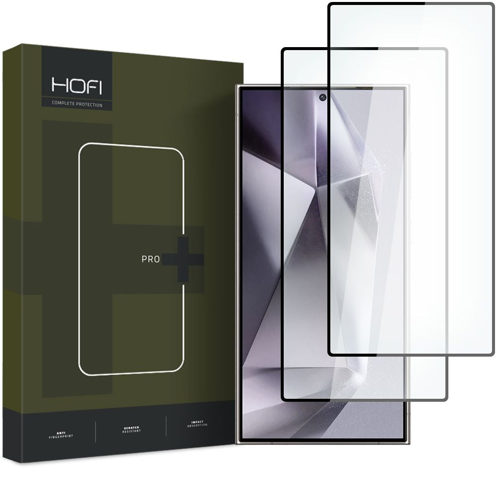 Apsauginis stiklas Hofi Glass Pro+ Galaxy S24 Ultra, 2 vnt., juodas -- Galaxy S24 Ultra