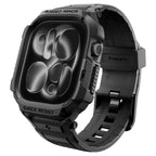 Dirželis su dėklu Apple Watch 12 (46 mm) Spigen Rugged Armor Pro, matinis juodas -- Apple Watch 12 (46 mm)