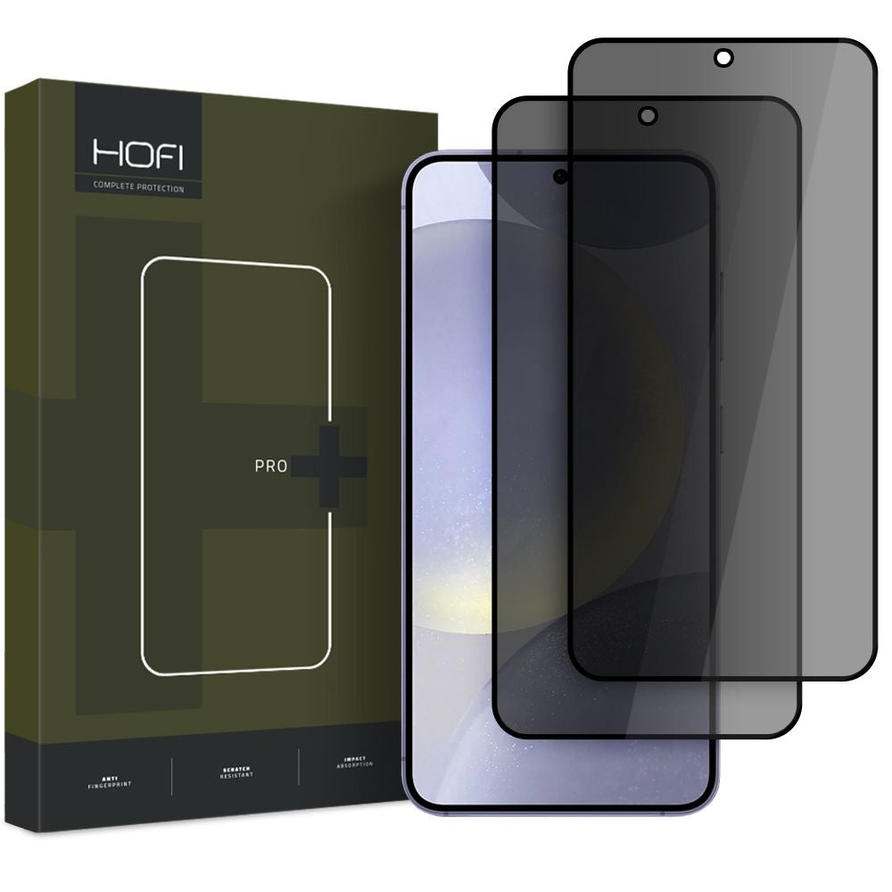 Apsauginis stiklas Hofi Anti Spy Glass Pro+ Privacy, Galaxy S24 / S25, 2 vnt. -- Galaxy S24, Galaxy S25