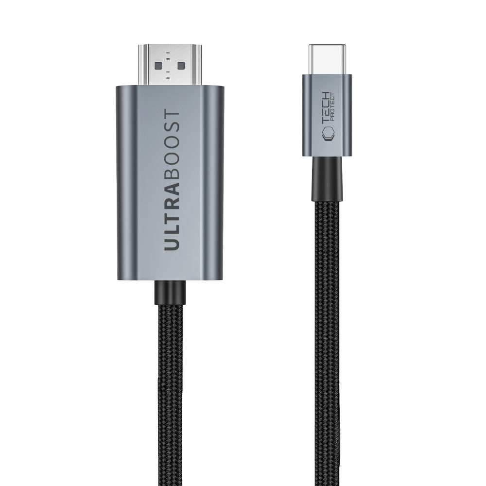 Kabelis Tech-Protect UltraBoost USB-C į HDMI 2.1 8K 60 Hz 300 cm, pilkas -- Uncategorized