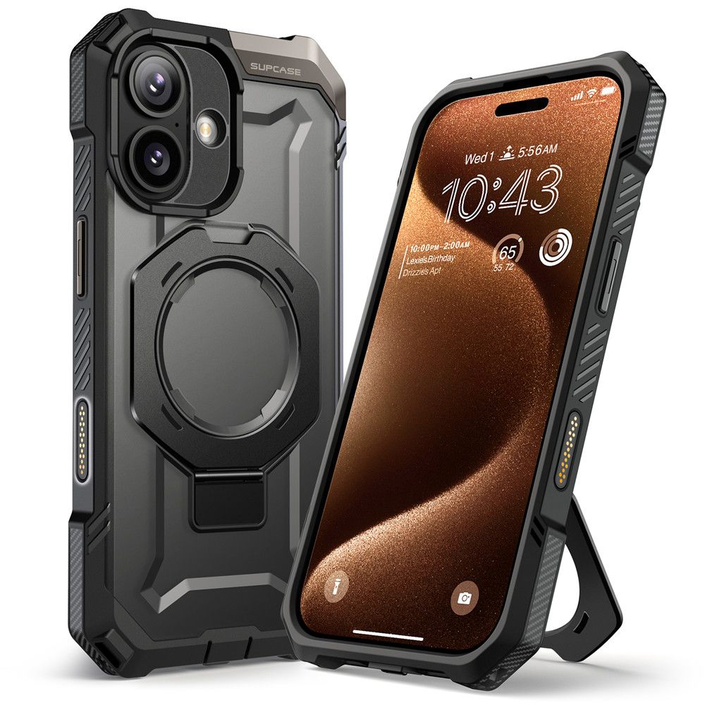 Supcase UB Grip MagSafe dėklas iPhone 17 – juodas