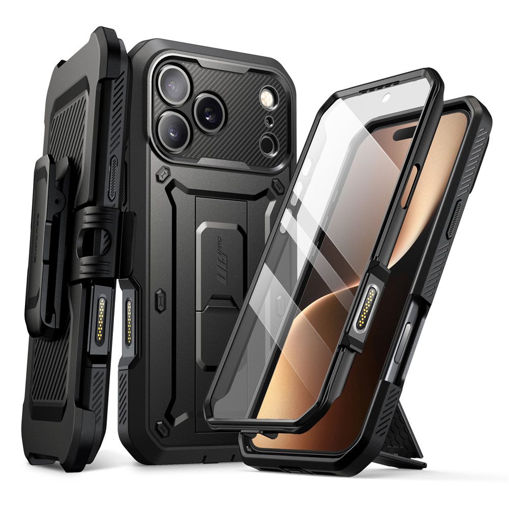 Supcase Unicorn Beetle Pro dėklas iPhone 17 Pro – juodas