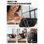 Supcase Ares Flip MagSafe dėklas iPhone 17 Air – juodas