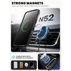 Supcase Ares Flip MagSafe dėklas iPhone 17 Air – juodas