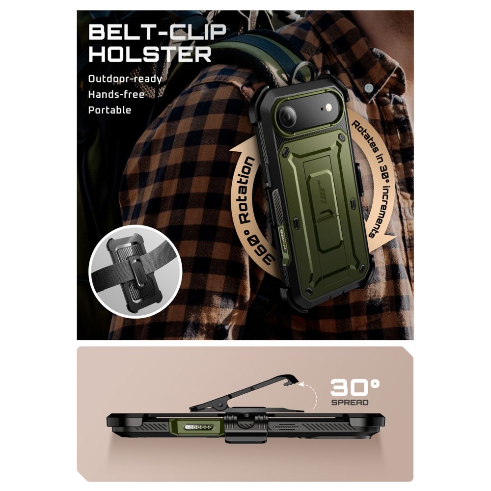 Supcase Unicorn Beetle Pro dėklas iPhone 17 Air – žalias