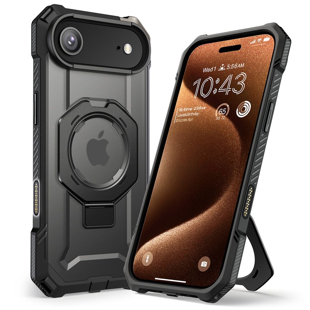 Supcase UB Grip MagSafe dėklas iPhone 17 Air – juodas