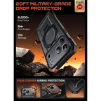 Supcase UB Grip MagSafe dėklas iPhone 17 Pro Max – juodas