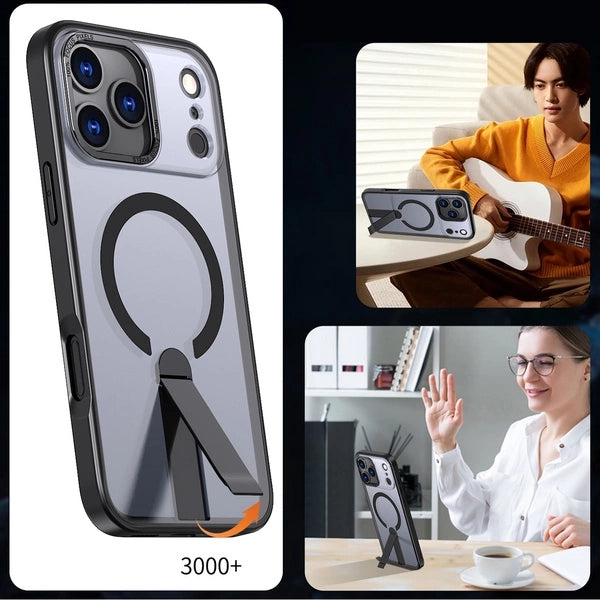 MagSafe dėklas Samsung Galaxy S26 Plus su stovu – juodas