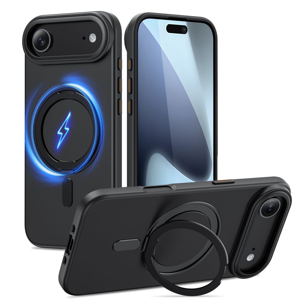 Tech-Protect MagRing MagSafe dėklas iPhone 17 Air – juodas -- iPhone 17 Air