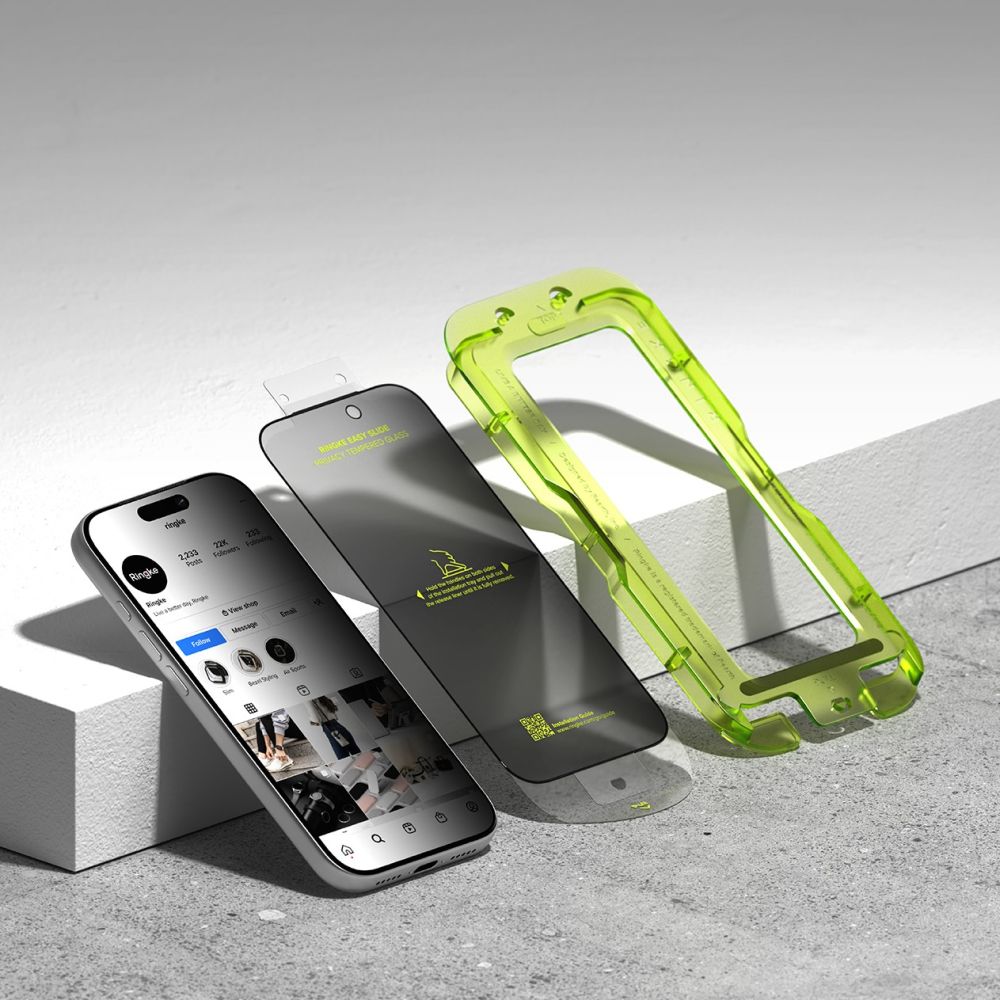 Ringke Easy Slide privatumo stiklas iPhone 17 Pro Max (2 vnt.)
