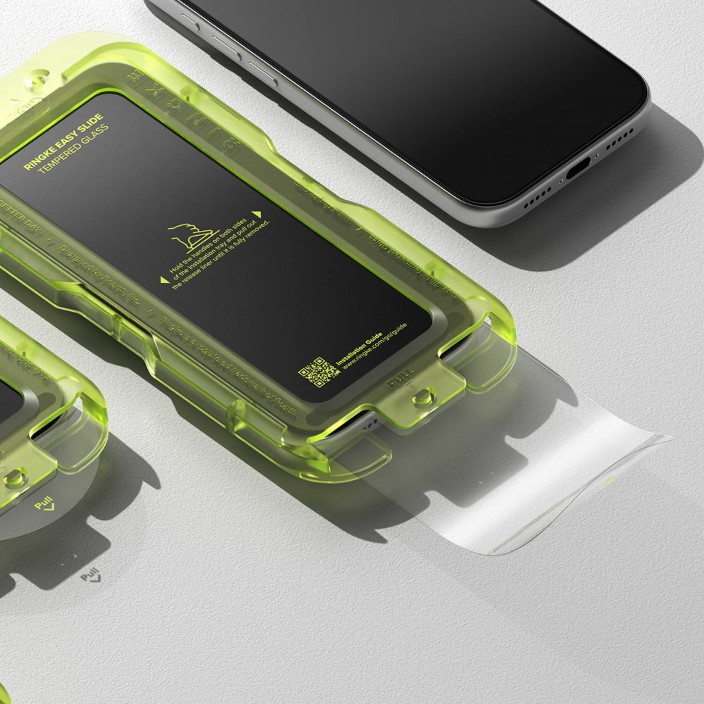 Ringke Easy Slide 2 vnt. grūdintas stiklas iPhone 17 Pro – juodas -- iPhone 17 Pro
