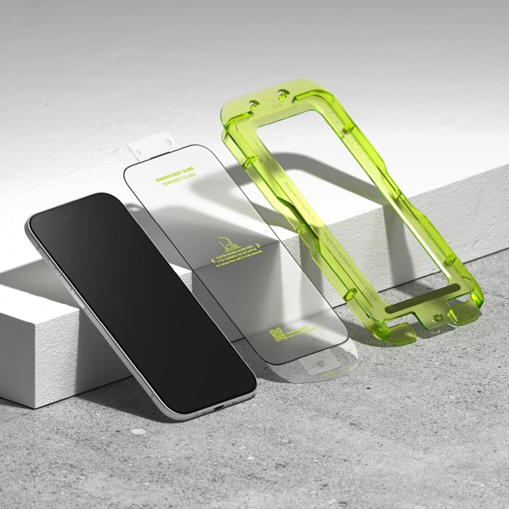 Ringke Easy Slide grūdintas stiklas iPhone 17 Air – juodas (2 vnt.) -- iPhone 17 Air