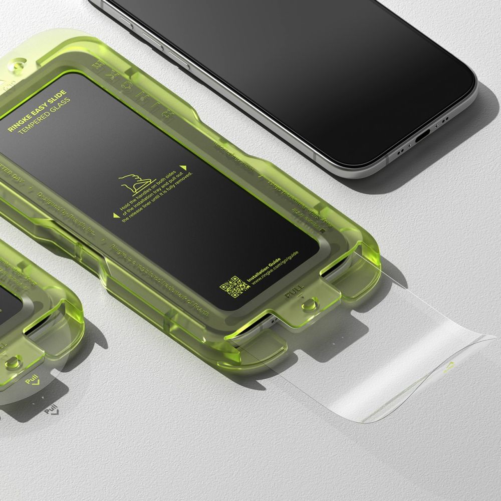 Ringke Easy Slide grūdintas stiklas iPhone 17 Air – juodas (2 vnt.) -- iPhone 17 Air