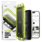 Ringke Easy Slide 2-pack Privacy Glass, skirtas iPhone 17 - Black -- Cell phone tempered glass