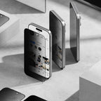 Ringke Easy Slide 2-pack Privacy Glass, skirtas iPhone 17 - Black -- Cell phone tempered glass